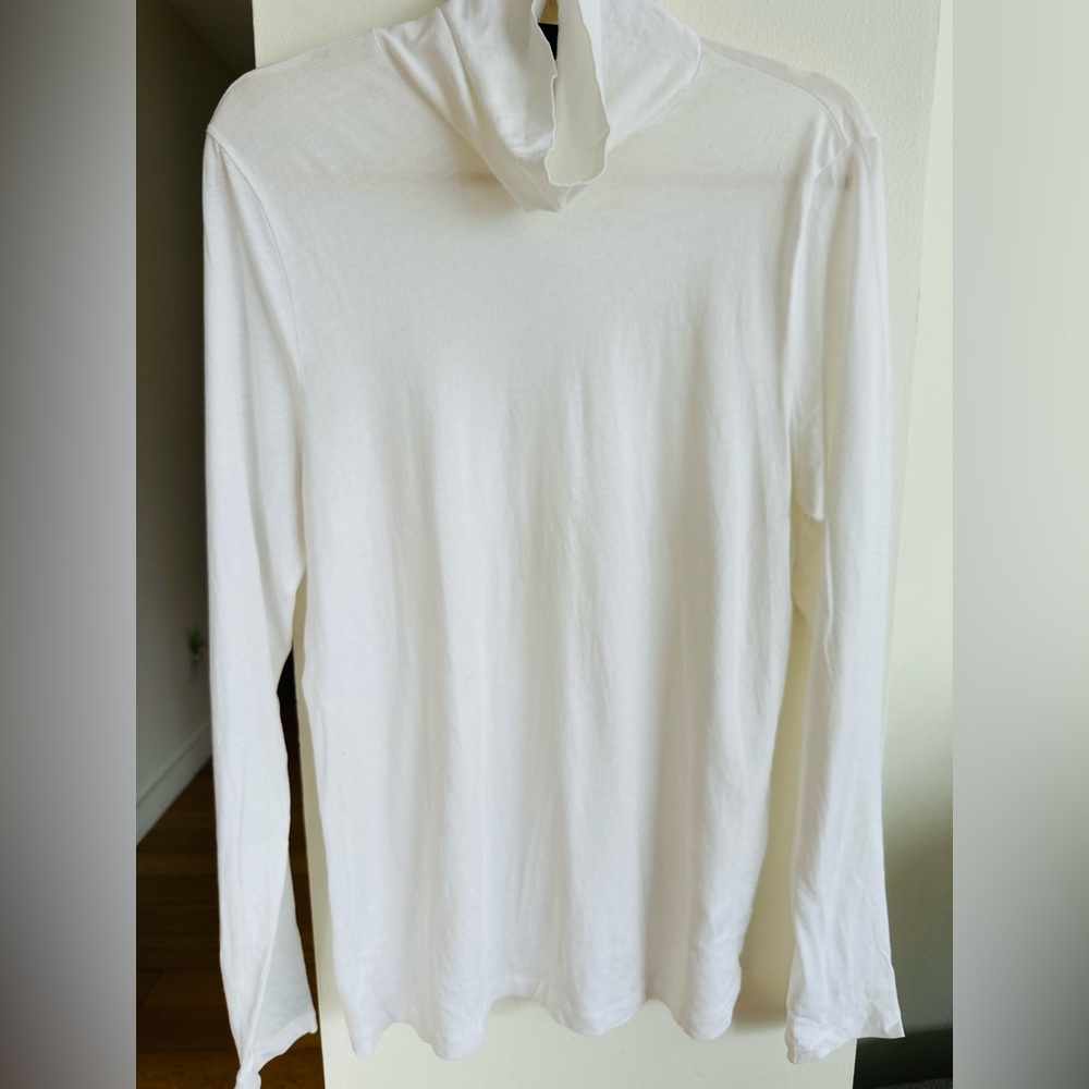J. Crew Women's Classic White Turtleneck Sweater - Picture 2 of 4